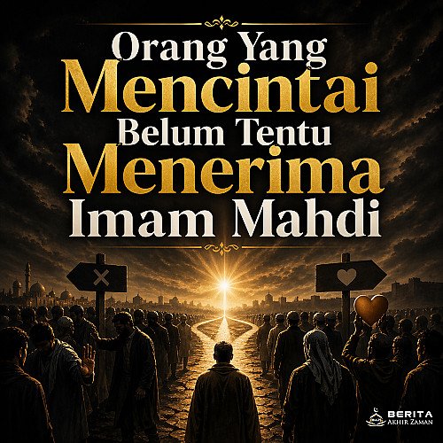 Orang Yang Mencintai Belum Tentu Menerima Imam Mahdi
