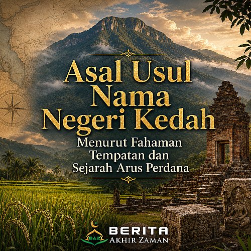 Asal Usul Nama Negeri Kedah Menurut Fahaman Tempatan dan Sejarah Arus Perdana