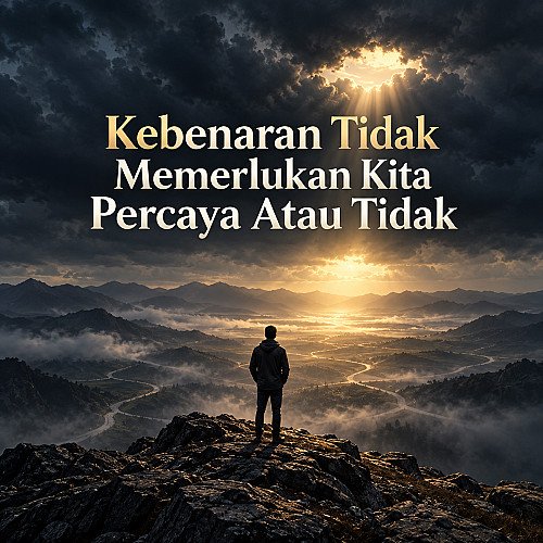 Kebenaran Tidak Memerlukan Kita Percaya Atau Tidak